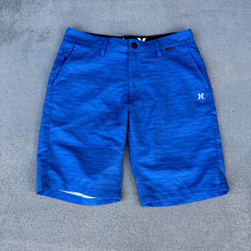 Hurley‎ Mens Blue Hybrid Walk Board Shorts Size 30